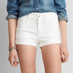 American Eagle White Jean shorts